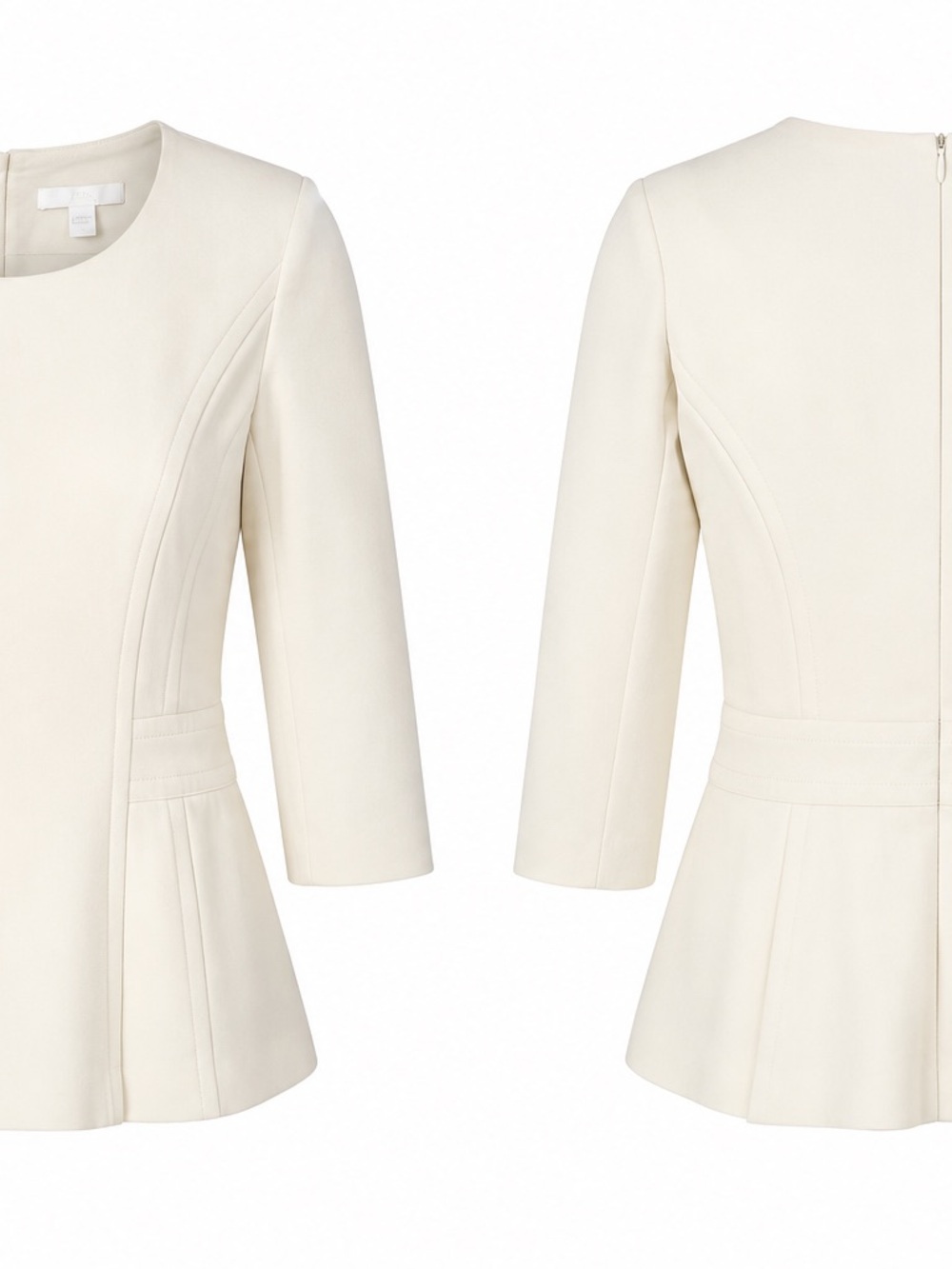 BOSS Cream Round-Neck Top